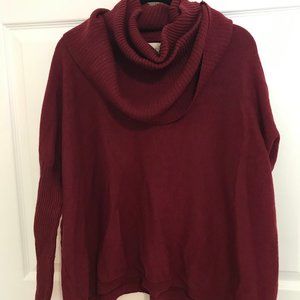 Cozy Cowl Neck Poncho Sweater